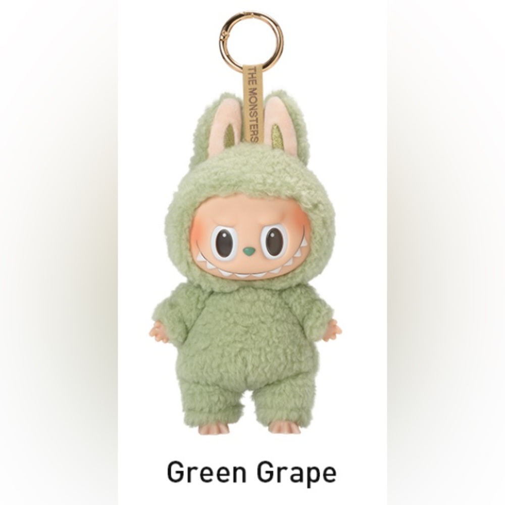 Authentic POP MART Exciting Macaron The Monsters Vinyl Face - Green Grape